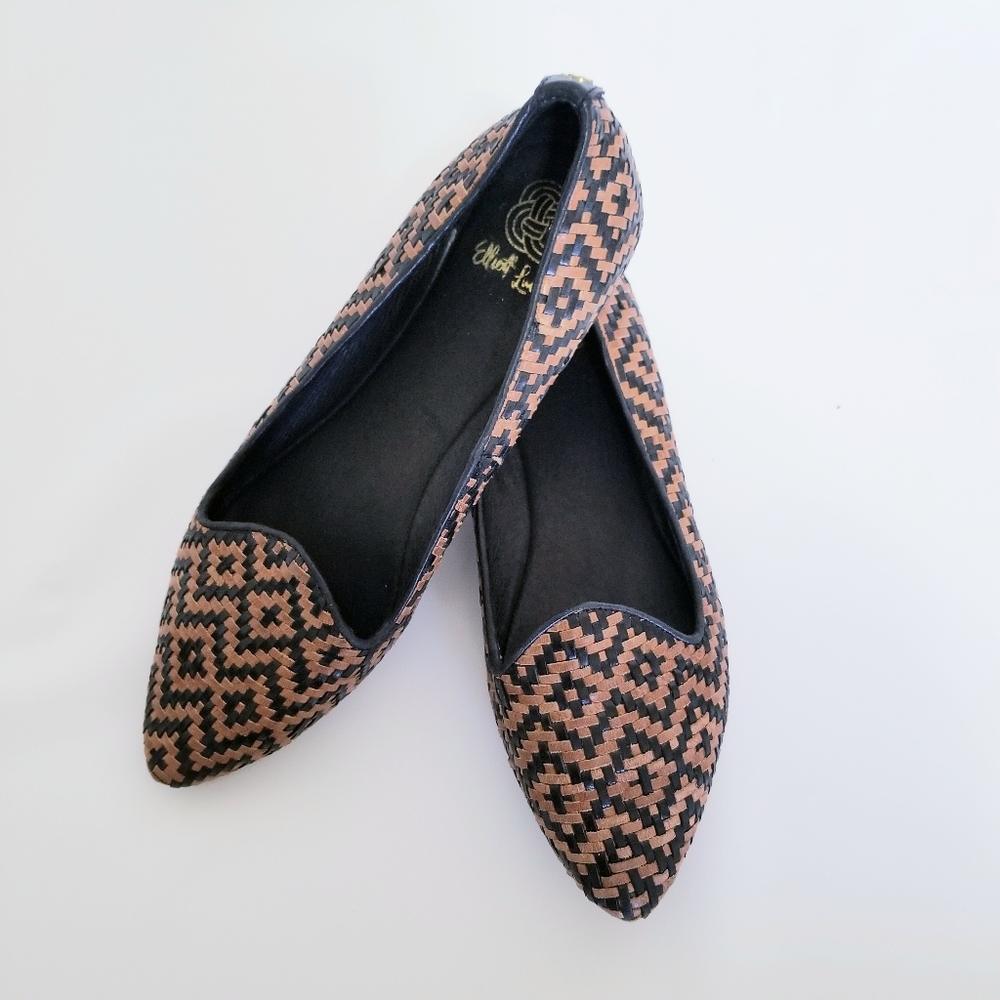Elliott Lucca Women 8 Brown Leather Flat Shoes
